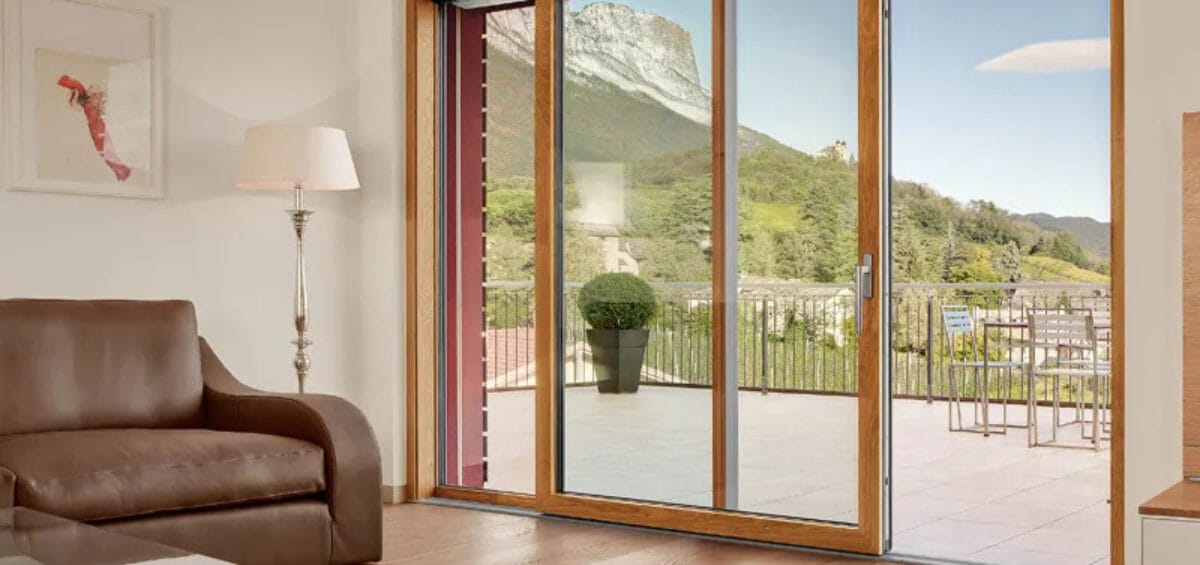 infissi in alluminio effetto legno